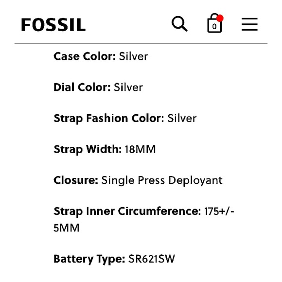 🆕🔥FOSSIL BEZEL BAGUETTE STUNNING GORGEOUS(RILEY)STAINLESS STEEL QUARTZ WATCH!! - Picture 8 of 15